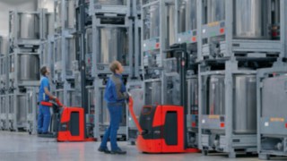 Gli stoccatori di Linde Material Handling misurano il peso del carico Gli stoccatori di Linde Material Handling misurano il peso del carico